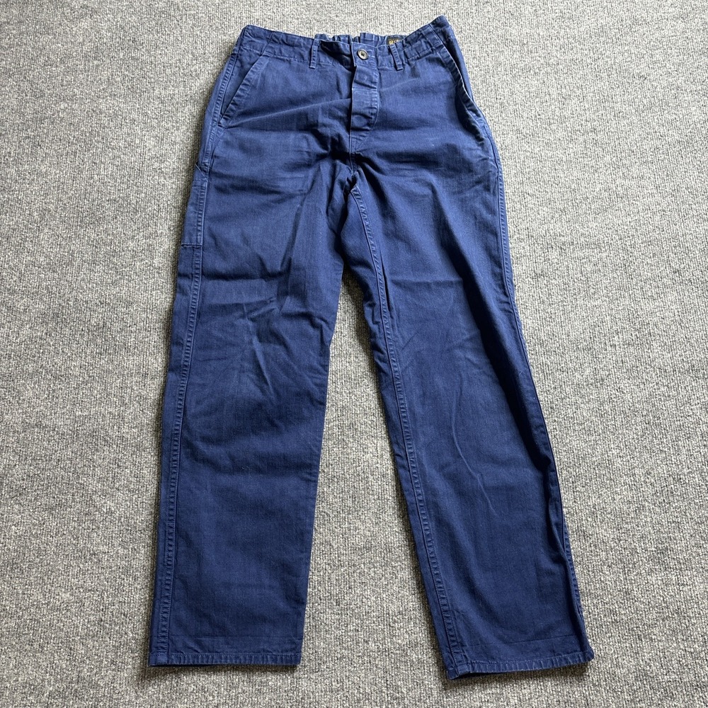 Orslow French Work Pants Size 0/XS Blue Baker's Pants Unisex Japan